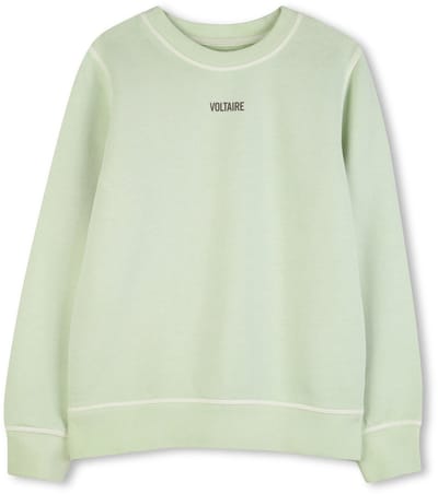 Zadig & Voltaire X60587 Truien & Vesten Jongens - Sweater - Hoodie - Vest- Mint - Maat 140