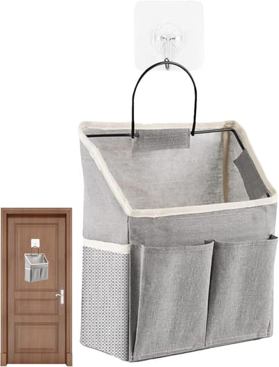 Opbergtas Wandorganizer - Hangmand Kastdeur - Thuis Organiseren - Waterdicht Canvas - 50 x 200 x 50 mm - Grijs
