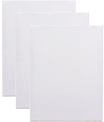 Benson Schildersdoek - 3x - 24 x 30 cm - blanco canvas - katoen - 280 grams
