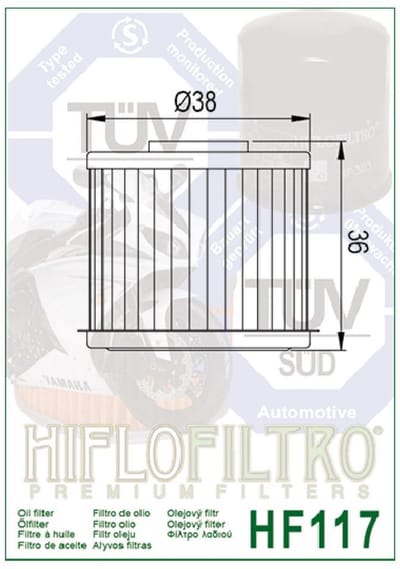 Filtre à huile Hiflofiltro pour Moto Honda 750 Nc S Abs 2014 à 2019 Neuf