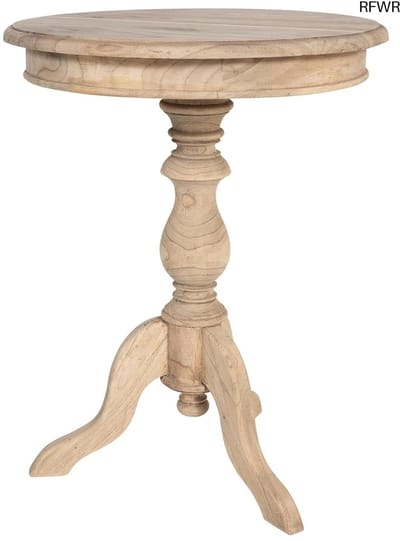 RFWR® Ronde Bijzettafel van Hout - 50x50 cm - Ideaal voor Living, Slaapkamer of Kantoor
