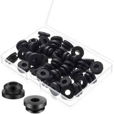 Set van 40 rubberen rails, beschermende voeten voor potstandaards, afdichtingen voor gasfornuizen en motorhomes, universele stangen van 5 mm, accessoires voor motorhomes en keukens