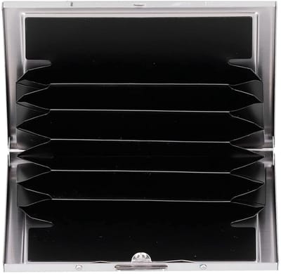 Kaarthouder - Kaartportemonnee - Kaarten Opbergen - Antimagnetisch Roestvrij Staal - 9.5 x 6.6 x 1.3 cm - Zwart