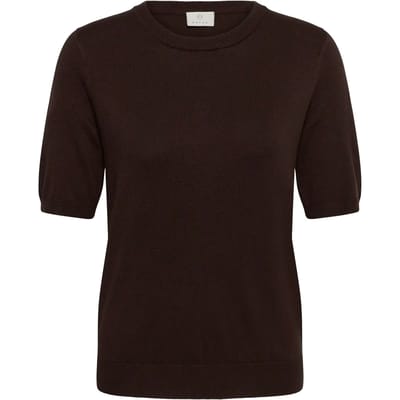 Kaffe KAlizza O-neck pullover Dames Trui - Coffee Bean