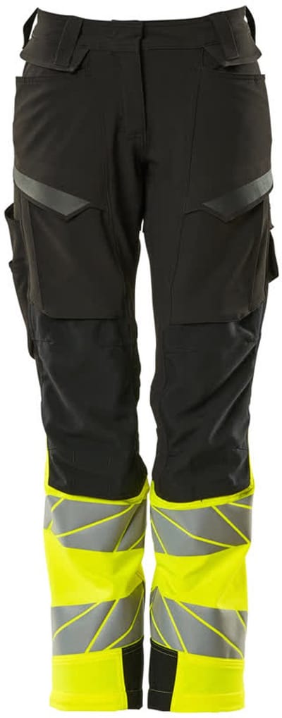Mascot Accelerate Safe Broek met kniezakken 19178-511 - Zwart/hi-vis geel - C40 - 76