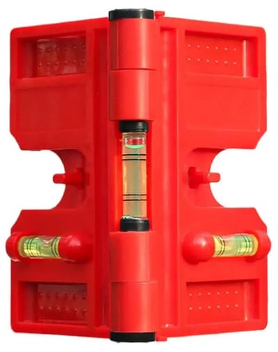 WiseGoods Premium Hoekwaterpas Met Sterke Magneet - Palen Waterpas - Waterpassen - Nivelleerinstrument - Klussen - Tool - Tools
