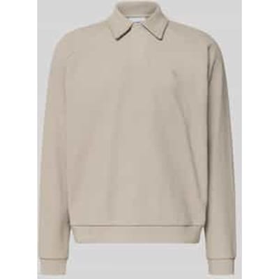 Sweatshirt met polokraag