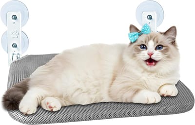 Famanu – Kattenhangmat voor katten - opvouwbare kattenhangmat - ademende katten-raamhangmat om te bewaken - zonnebaden en klimmen - houdt maximaal tot 15 kg