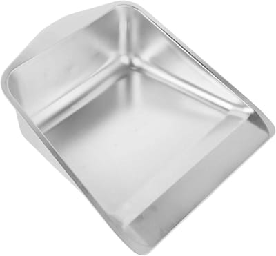 Stofblik Bureaupan - Roestvrij Staal - Bureau Reinigen - Verdikt Ontwerp - 293 cm - Zilver