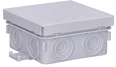 Aansluitdoos IP55 voor opbouwinstallaties - Verdeel- en bevestigingsdoos 75 x 75 x 37 mm, 10 stuks