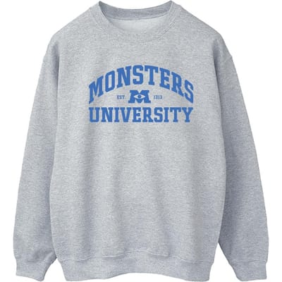 Disney Dames/Dames Monsters University Logo Sweatshirt (Sportgrijs)