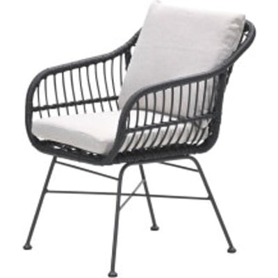 Garden Impressions Margriet dining fauteuil- carbon black -desert sand