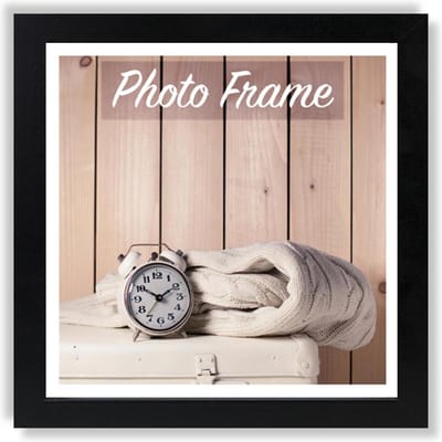 ZEP - Houten fotolijst zwart Nelson 1 voor foto formaat 30x30 - V21301