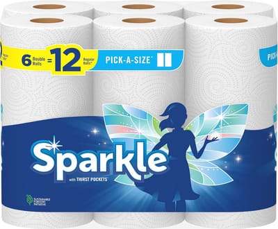 Papieren handdoeken - 6 dubbele rollen (12 gewone rollen) voor al je schoonmaakbehoeften