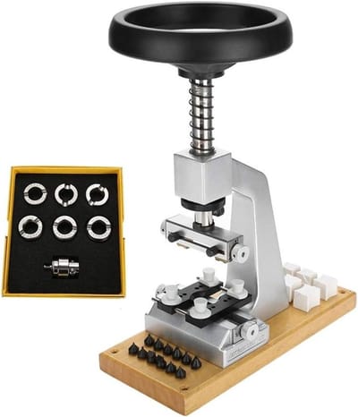 Professionele Horloge Case Opener met 6 Groefdoppen - Gereedschap voor Horloge Reparatie en Onderhoud, Inclusief Sluit- en Openhulpmiddelen voor Wristwatches