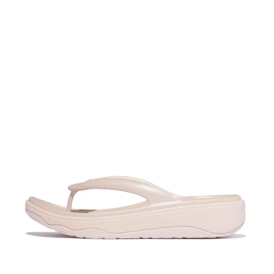 FitFlop Relieff Metallic Recovery Toe-Post Sandals Dames Slippers - Metallic Nude Rose