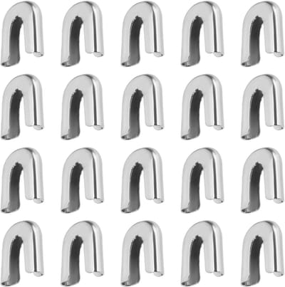 Naaien Eindkappen - Ondersteuningsstaven - Kleding Maken - Metalen Spiraal - 100 Stuks - Zilver