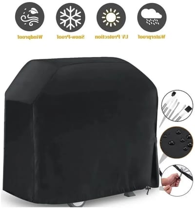 Barbecue Hoes - 145 x 61 x 117cm - BBQ Waterdicht - Beschermhoes met Elastische Band & Klikgesp - BBQ Accesoires