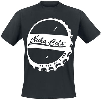 Fallout 4 - Nuka-Cola Bottle Cap Heren T-shirt - zwart - XXL