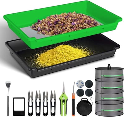 Trim Bak Set - Trim Schaal - Planten Verzorging - Met Pollenzeef - 30x10x50cm