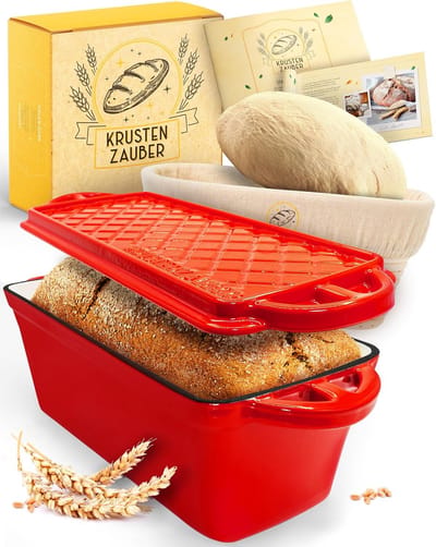 Gietijzeren Broodbakvorm met Deksel - Ideaal voor Versgebakken Brood en Bakaccessoires