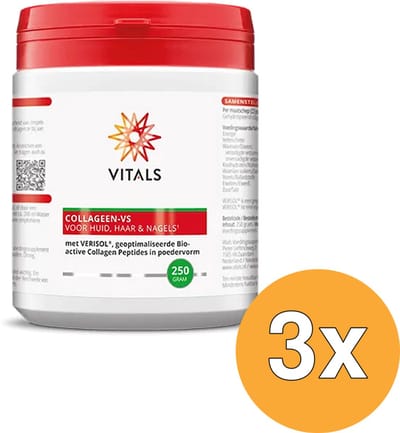 3x Vitals Collageen-Vs (250 gr)