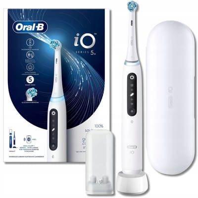 Oral-B iO Series 5 - Magnetische Tandenborstel - Quite White - AI technologie - 5 poetsmodi - Bluetooth app