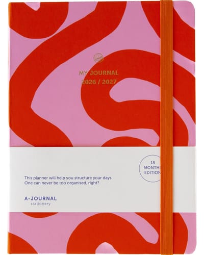 My Journal - Agenda 2026/2027 - 18 maanden - Flow Roze - A5