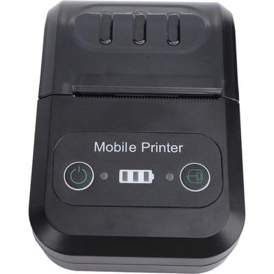 Bluetooth Thermische Bonprinter voor Android 58mm Draagbare Factuurpapierprinter voor Winkel black