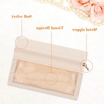 Reisjuwelendoosje met 4 Compartimenten, Handige Organizer voor Ringen, Kettingen en Armbanden voor Vrouwen en Meisjes (Beige)