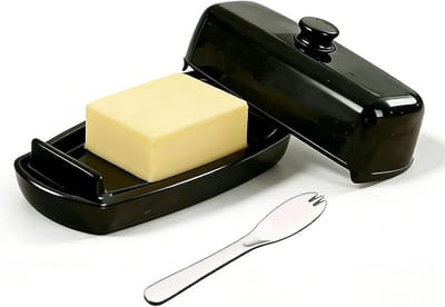 Boterdoos met Botermes, Gesloten Boterdoos voor Boter, Kaas en Desserts in de Keuken