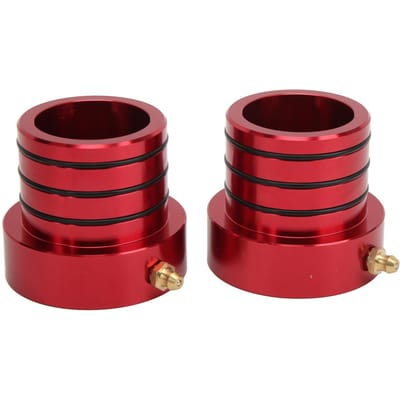 2 stuks Voorasbuisafdichtingsset Billet Aluminium Oxidatieweerstand Vervanging voor Jeep Wrangler rood