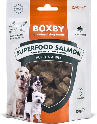 Proline Superfood  - Zalm, Wortel & Tijm - Hondensnacks - 120 g