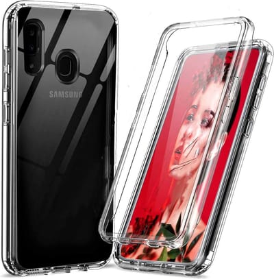 Hoesje Geschikt Voor Samsung Galaxy A20e Transparant Siliconen Hoesje 360 graden beschermd Ntech