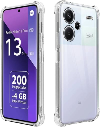 Transparant Schokbestendig TPU Hoesje Geschikt voor Xiaomi Redmi Note 13 Pro Plus | Back Cover | Dun | Flexibel | Shockproof | Doorzichtig
