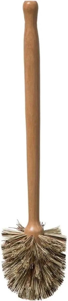 5Five Toiletborstel - hout - beige - 36,5 cm - Badkamer/WC accessoires - FSC-gecertificeerd