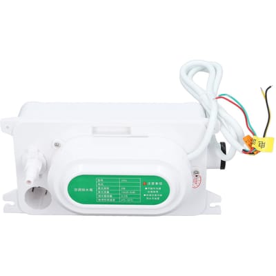 Automatische Condenswaterpomp HVAC Lift Verwijdering Afvoer 100L H Debiet met 500ml Tank voor Luchtontvochtiger 100‑230V white