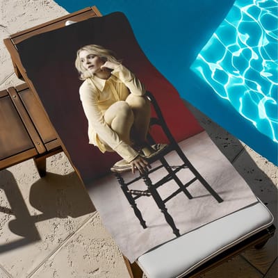 P-Pommelien Singer T-thijs Handdoek Strand Sneldrogend Zacht Zwembad Handdoeken Cadeau voor Reizen Sportschool Douche Kamperen sport W137*H178(CM)