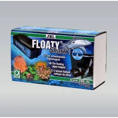 JBL Floaty Shark Drijvende reinigingsmagneet voor dikke aquariumruiten.