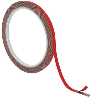Dailygoods- Dubbelzijdig Plakband Extra Sterk - 5 mm x 3 m - Waterdicht - Hittebestendig - Geschikt voor Auto - Voor Binnen/Buiten - Tape