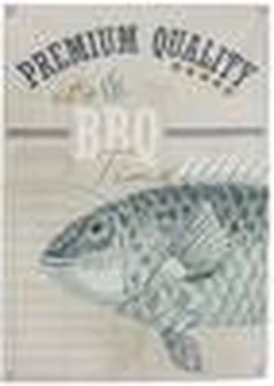 HD Collection Wanddoek BBQ Zwart 70x0x100cm