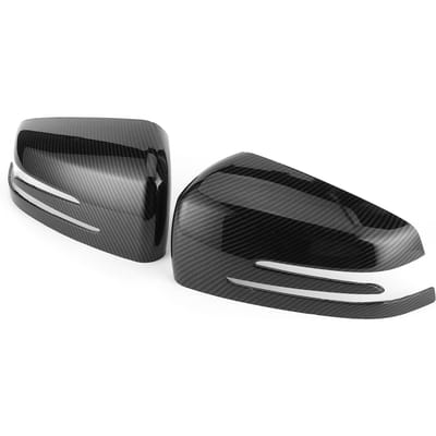 2 stuks Zijachteruitkijkspiegelkap Decoratieve Sierlijst Dop Geschikt voor Mercedes Benz A B C E CLS CLA GLA Carbon Fiber Pattern