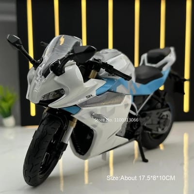 1:12 1199 Lente Bries 250 Sr Motorfiets Modellen Auto's Legering Diecast Speelgoed Licht Muziek Wielen Draaiende Motorfietsen Voertuig Kinderen Cadeaus