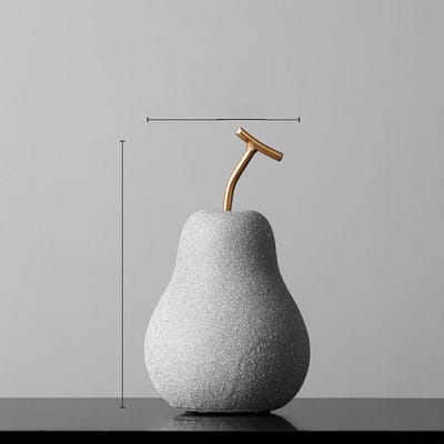 Nordische Keramische Fruitornamenten Creatief Ontwerp Modern Strak Woonkamer Entree TV-meubel Modelkamer Huis Zachte Decoratie pear small