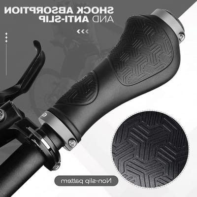 Ergonomische fiets handvatten met antislip ontwerp, hoogwaardige stuur grips van rubber, lichtgewicht en milieuvriendelijk voor mountainbikes en dagelijks gebruik
