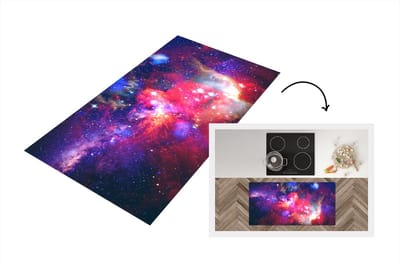 Keukenloper - Loper keuken - Kleuren - Sterren - Heelal - 120x60 cm - Keukenloper vinyl