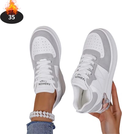 Livano Schoenen Dames - Sneakers - Comfortabel - Sportief - Casual - Volwassen - Grijs - Maat 35