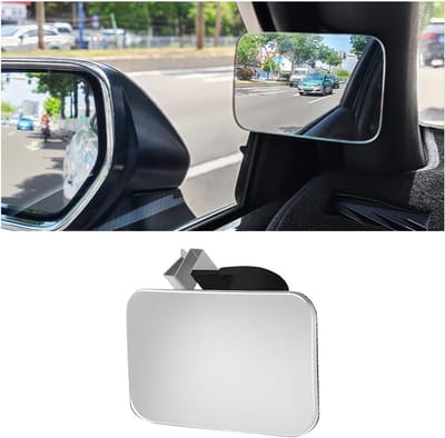 Dodehoekspiegel, 360° draaibare groothoekspiegel, HD-glas en ABS-behuizing convexe groothoek achteruitkijkspiegels, dodehoek groothoekspiegel universeel voor voertuigen auto vrachtwagen SUV