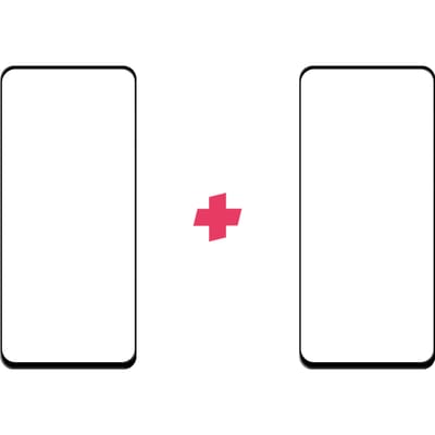 DuoPack: OPPO A91 screenprotector gehard glas Edge to Edge