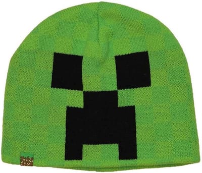 Minecraft Beanie Creeper Face voor volwassenen